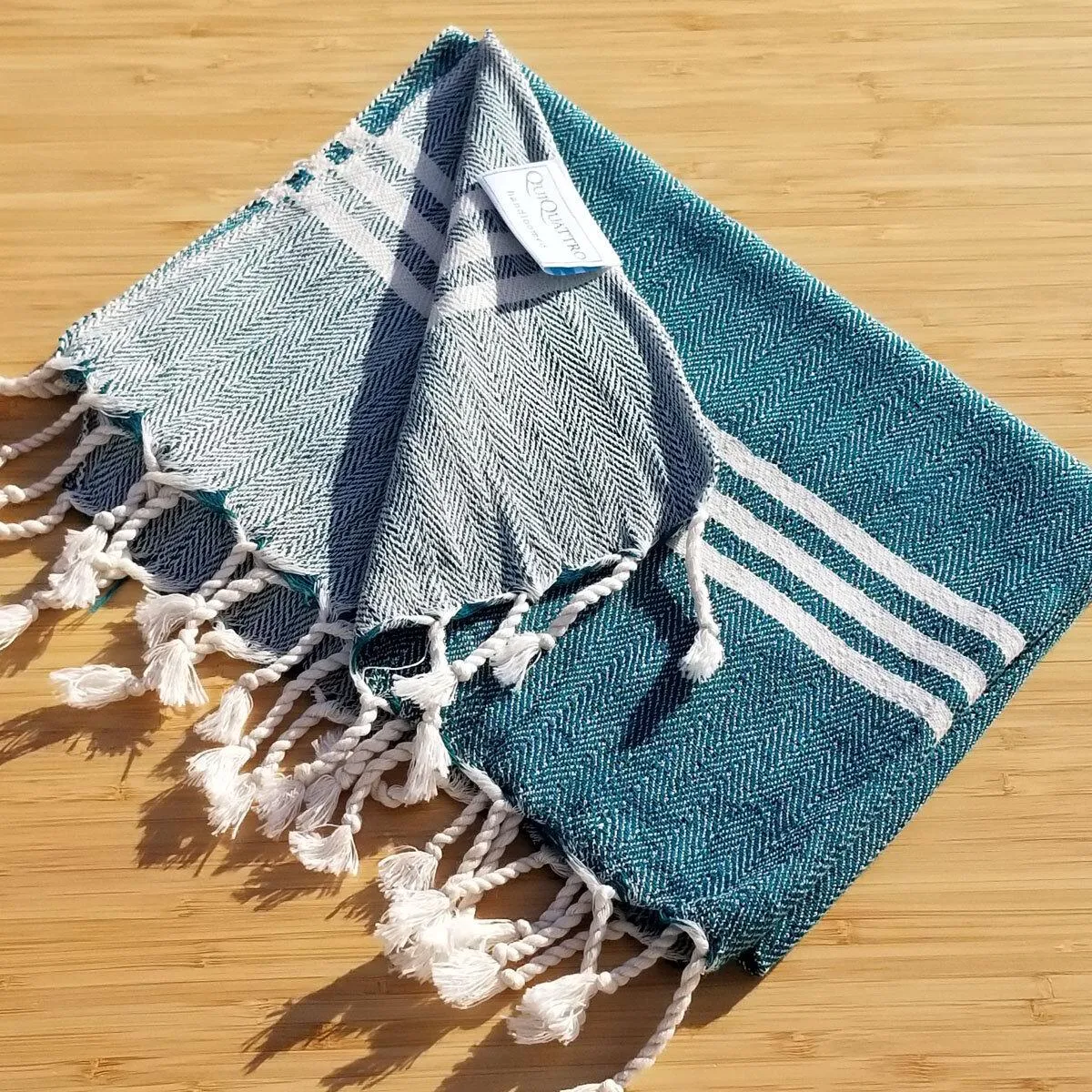 Mystic Green Turkish Hand towel