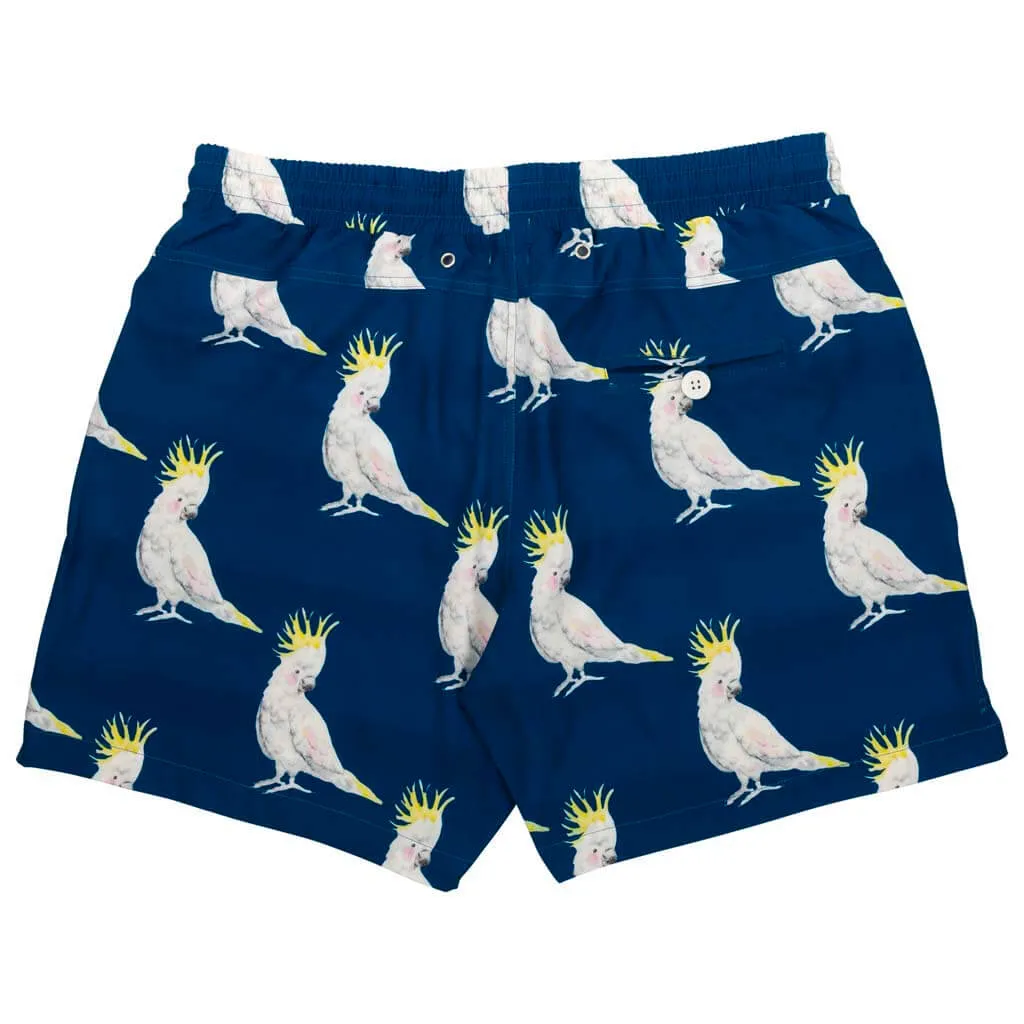 Navy Cockatoo Men's Boardshorts