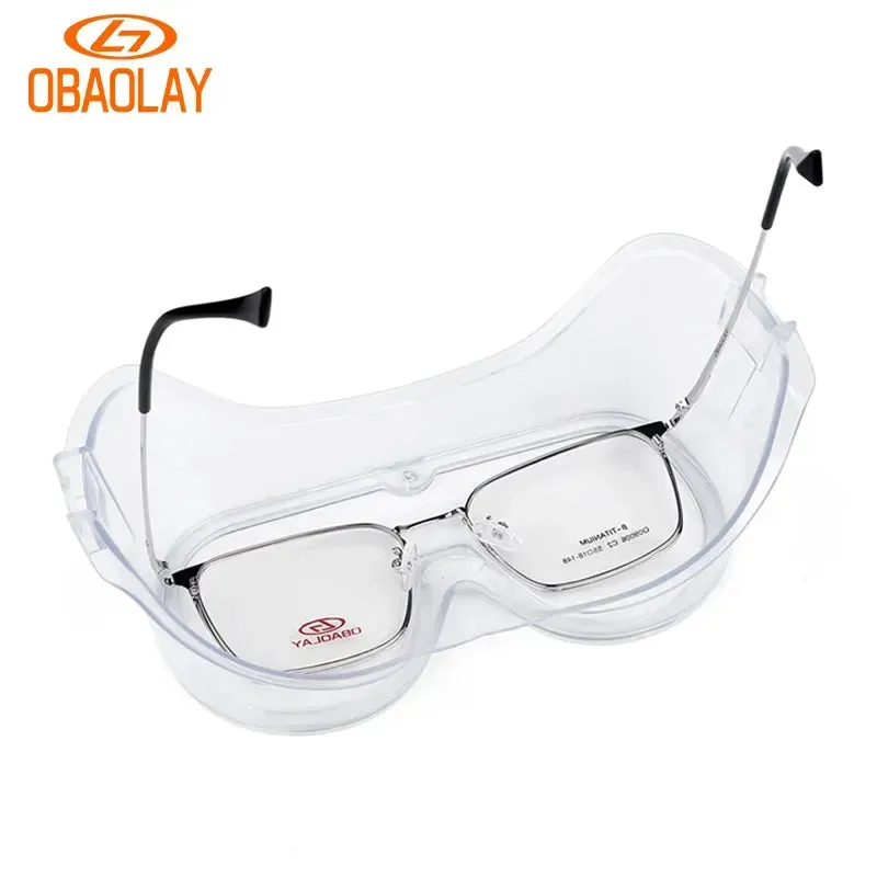 OBAOLAY Approved European Standard CE Safety Goggles PVC Frame PC lens Anti-fog Safety Glasses Transparent Protective  Use To Ho