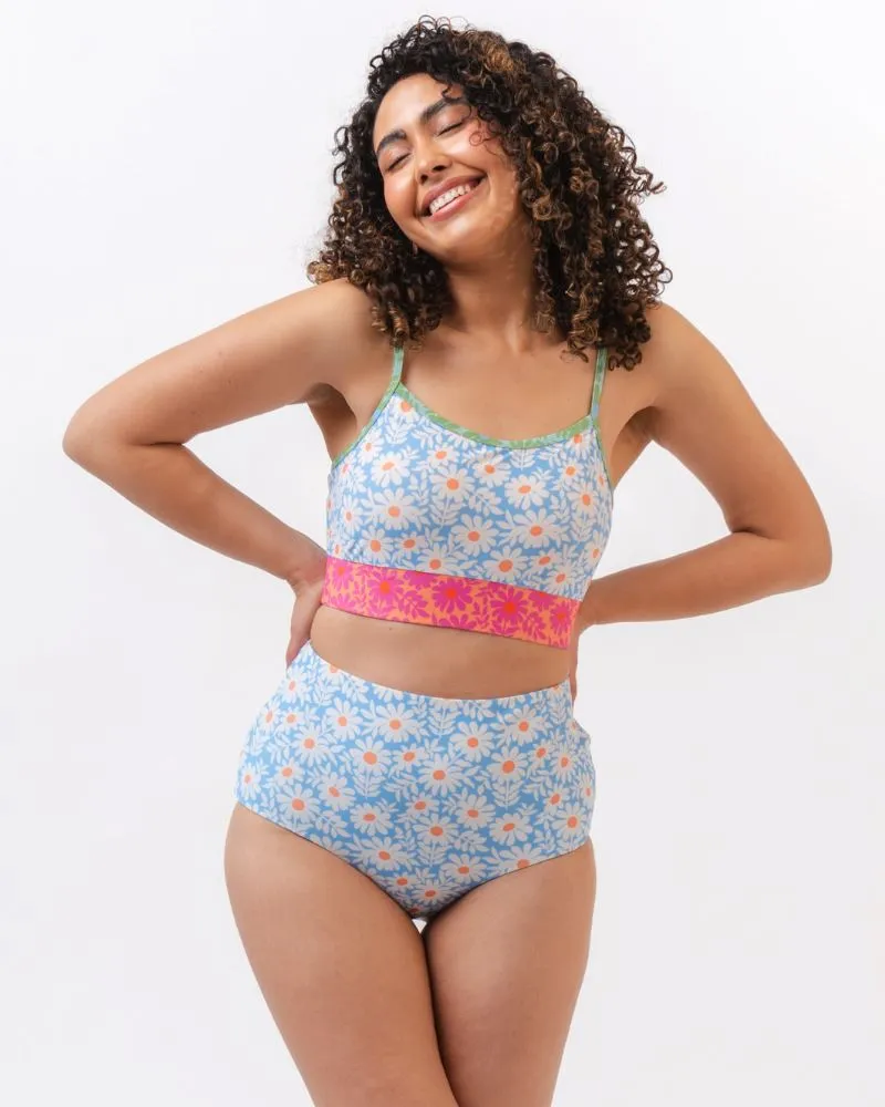 Peri Daisy/ Peri Reversible Ultra High-Waist Bottom