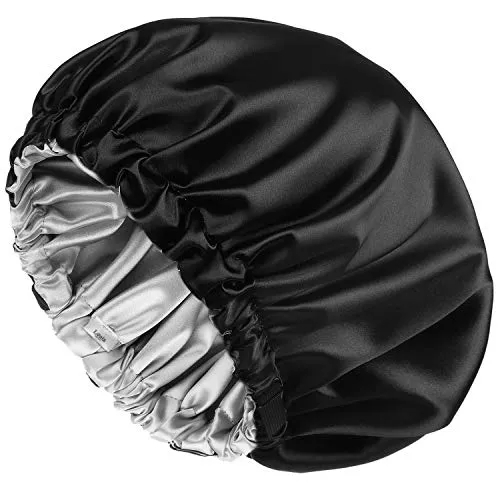 Satin Lined Bonnet Reversible Double Layer Sleeping Hat