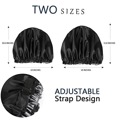 Satin Lined Bonnet Reversible Double Layer Sleeping Hat