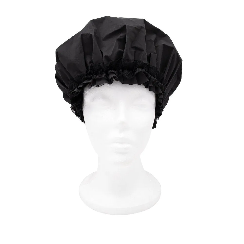 Satin Lined Shower Cap - Coconut Oil Treated