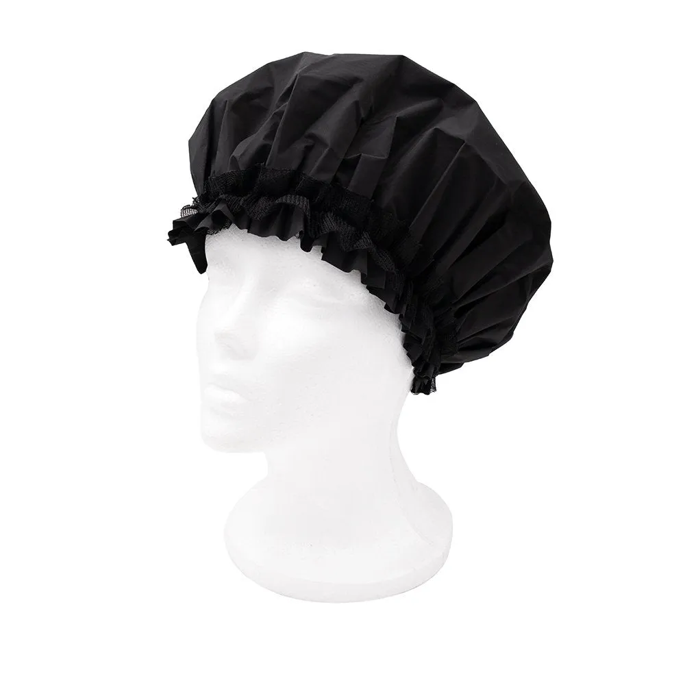 Satin Lined Shower Cap - Coconut Oil Treated