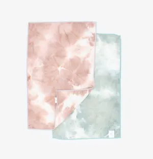 Set of Two Tie Dye Sweat Towels