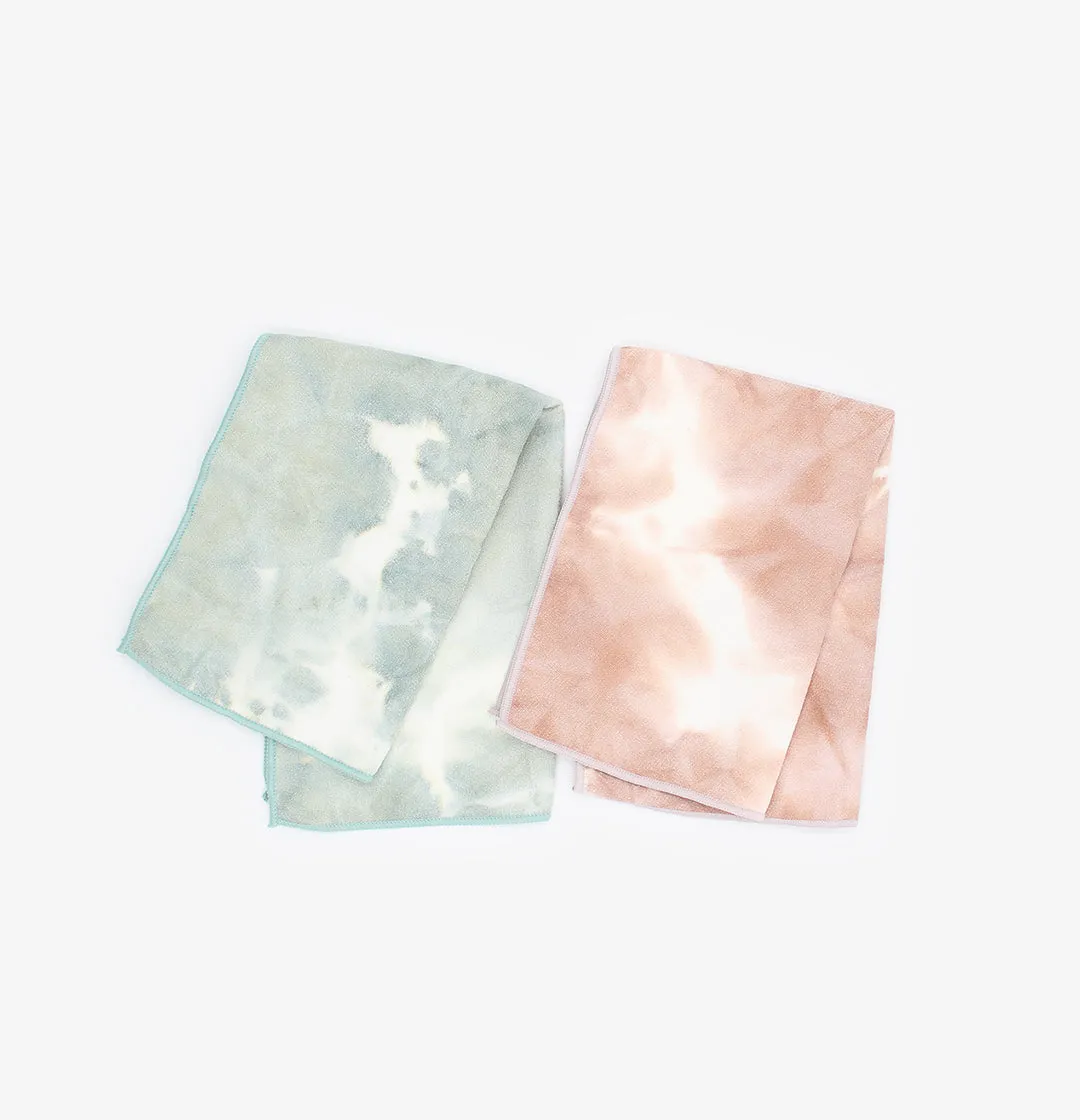 Set of Two Tie Dye Sweat Towels