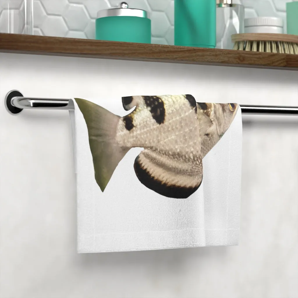 Silver and Black Fish Face Towel