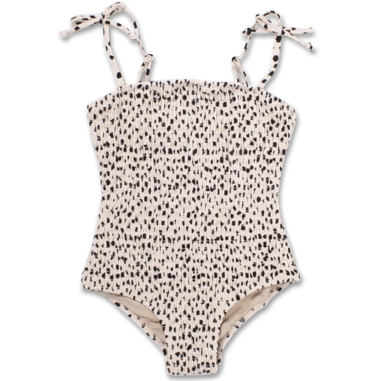 Smocked Leopard Bathing Suit