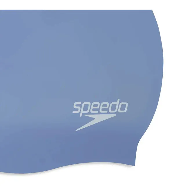 Speedo Women's Long Hair Swim Caps (Blue/ Purple)