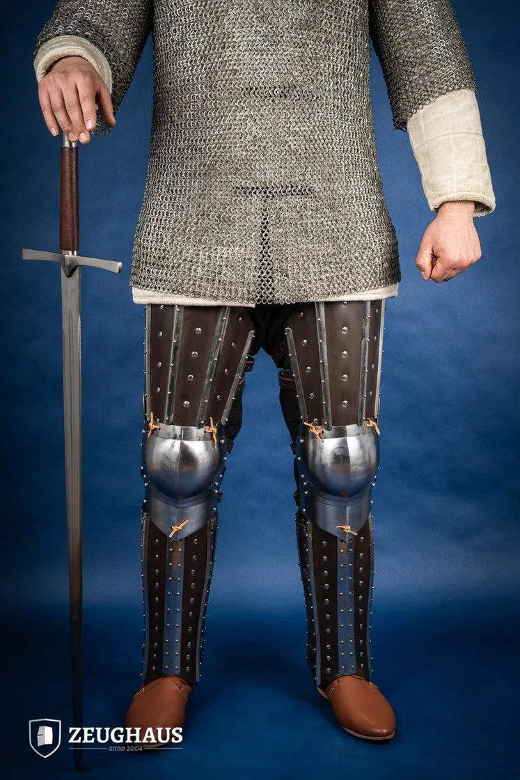 Splinted Leg Armor Brown