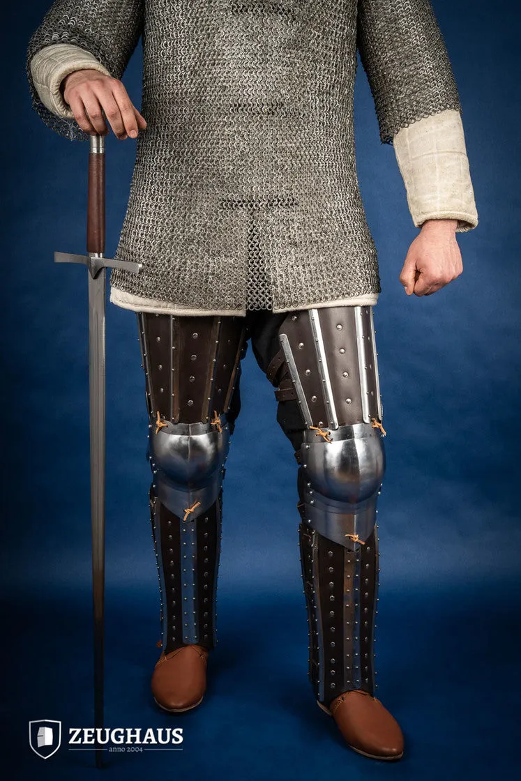 Splinted Leg Armor Brown