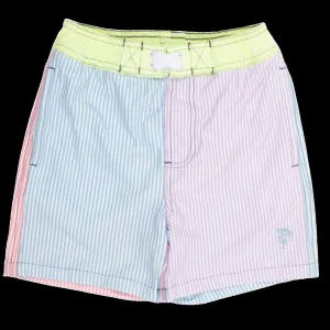 Swim Trunk Boys Seersucker Colorblock