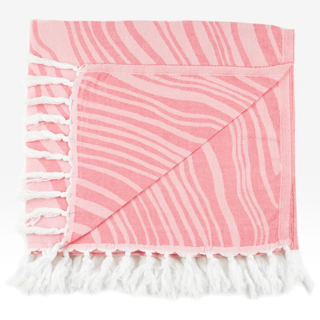 Turkish Towel – Pink Wave Set