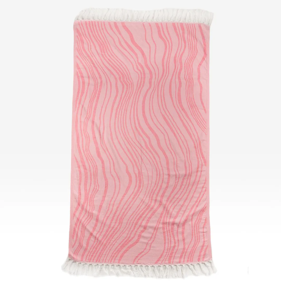 Turkish Towel – Pink Wave Set