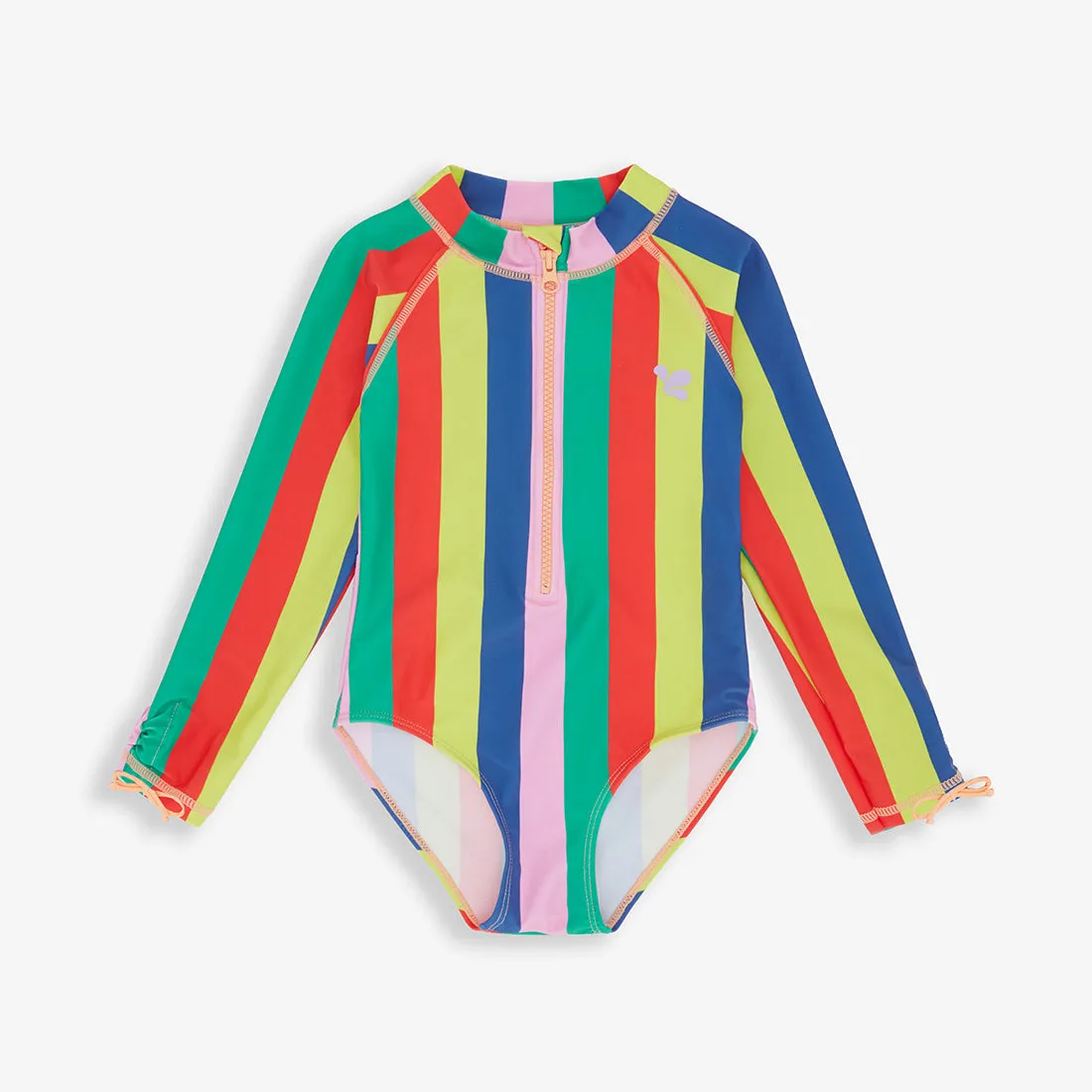 UV Protective Long Sleeve Swimsuit Multi Striped