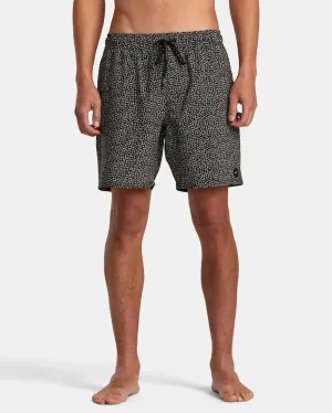 VA Elastic Waist 17" Boardshorts - RVCA Black