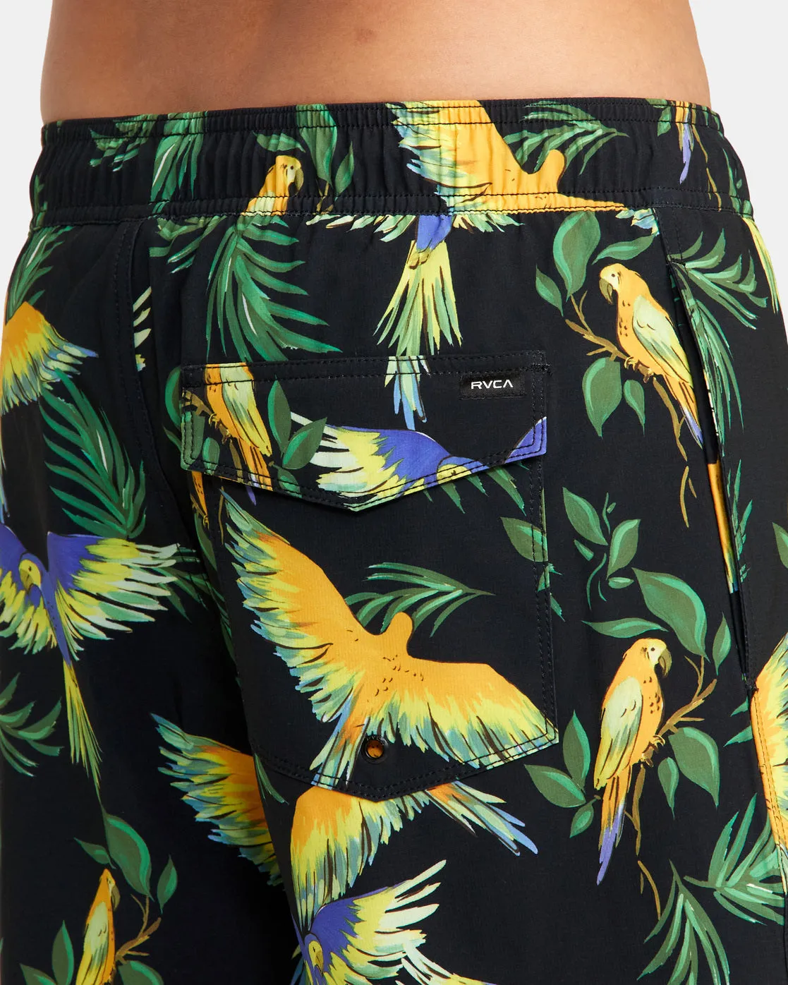 VA Elastic Waist Boardshorts 17" - Parrot